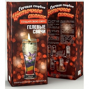 Набор Свечная студия, малый «Цветочное сияние» для создания гелевых свечей (Висма, 725пл)